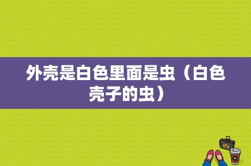 外壳是白色里面是虫（白色壳子的虫）