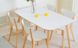 实木桌椅白色（白色实木餐桌椅）