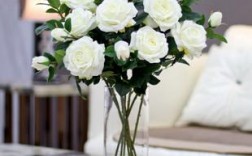 白色玫瑰花橱柜（白玫瑰装饰）