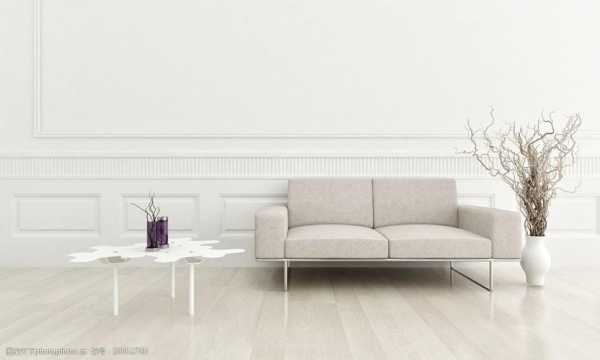 白色地板沙发（白色地板沙发罩怎么选）-图1