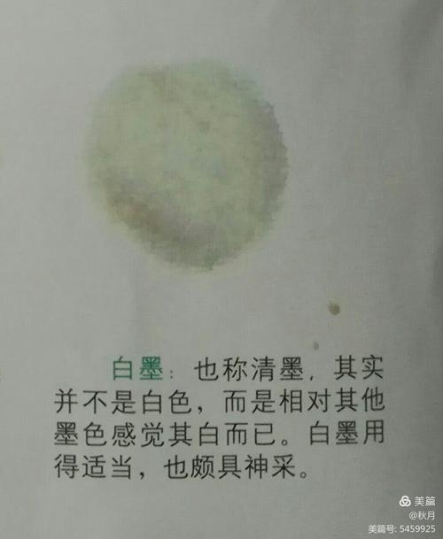 墨白色什么颜色（墨色白画）-图1