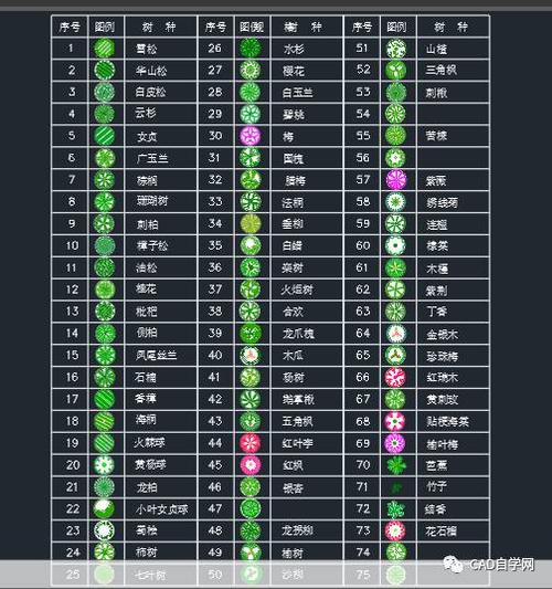 cad植物图例变成白色（cad2007植物图例在哪）-图2