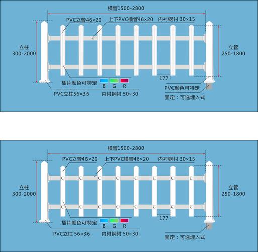 米白色栏杆（白色栅栏）-图1