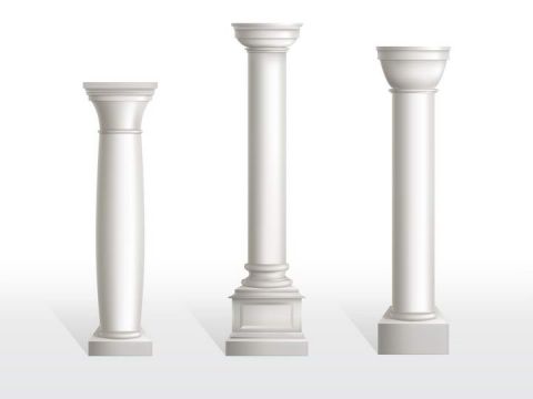 有米白色柱子（白色柱子叫什么）-图3