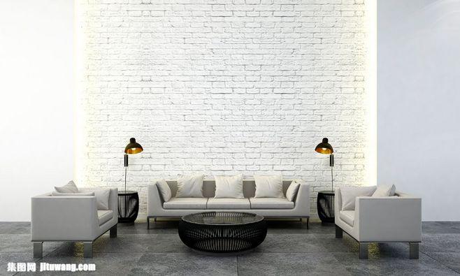 室内装修的白色砖墙（白色砖墙装修效果图）-图2