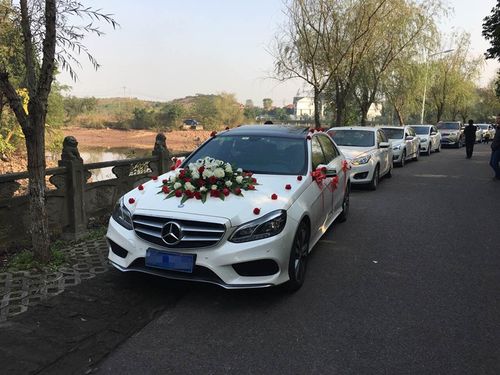 奔驰白色车婚车（白色奔驰婚车队图片）-图3