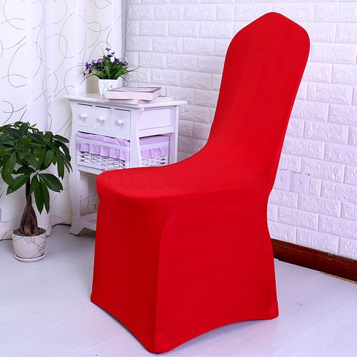 红色椅子白色桌子（红色桌布白色椅套）-图2