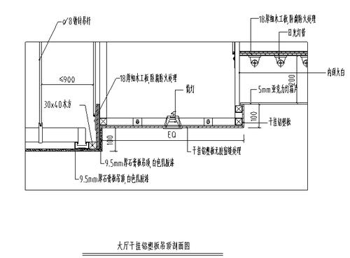 吊顶白色铝塑板做法（吊顶白色铝塑板做法图集）-图2