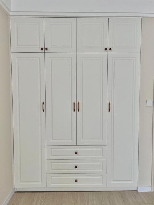 白色美式柜门（白色美式衣柜）-图3