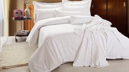 酒店白色床单洗涤（酒店白床单怎么洗的那么白）-图1