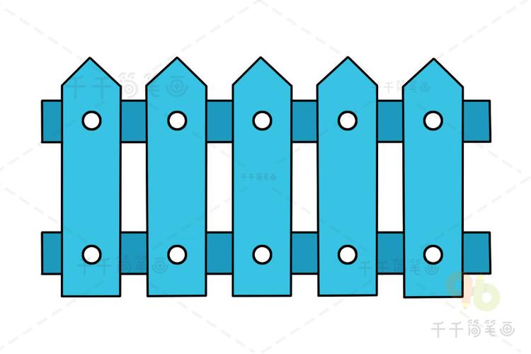 白色栅栏怎么贴（白色栅栏简笔画）-图2