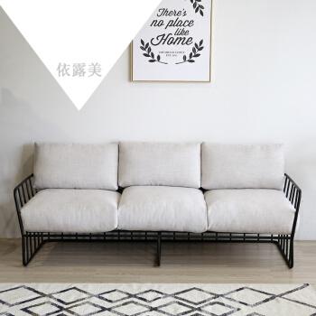 白色铁艺沙发（白色的布艺沙发）-图3