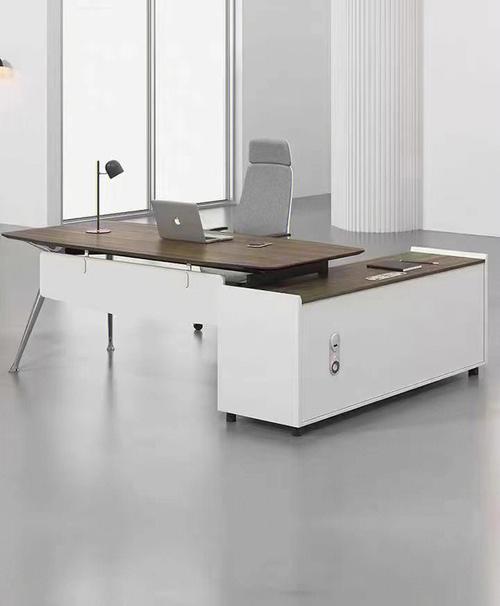 白色办公桌拼接（白色办公桌椅）-图2