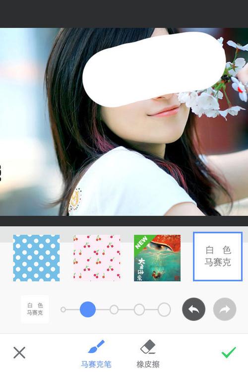 照片白色马赛克（照片上面白色的马赛克怎么弄）-图2
