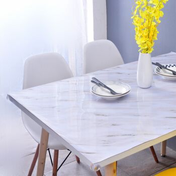 白色石材餐桌台面（白色石材餐桌台面怎么清洗）-图3