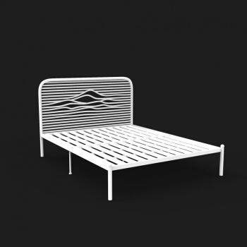 白色铁艺家具设计（铁艺床白色好搭还是黑色）-图2