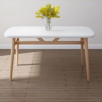 白色桌子木色桌面（白色桌子还是原木色桌子好）-图2