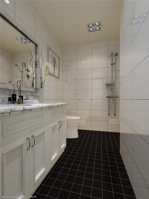 洗手间白色瓷片（卫生间白色的瓷砖好打理吗）-图2