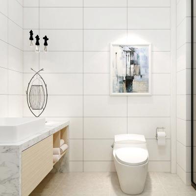 洗手间白色瓷片（卫生间白色的瓷砖好打理吗）-图3