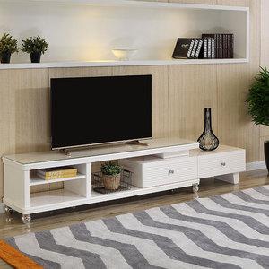 电视柜米白色和白色（纯白色电视柜）-图1