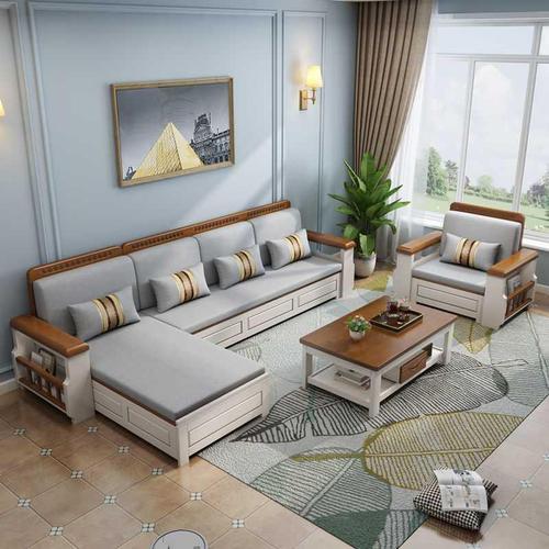 白色木沙发（白色 沙发）-图2