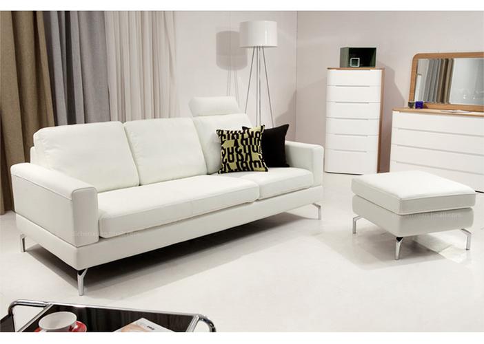 白色现代沙发图片（白色沙发搭配图片欣赏）-图1