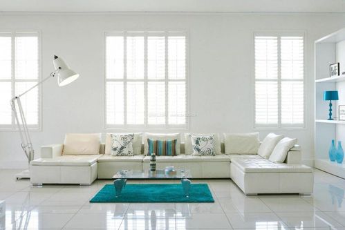 客厅白色地板搭配墙体（白色地板客厅装修效果图）-图1