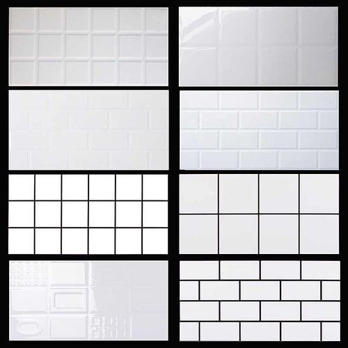 白色长方形瓷砖（白色方块瓷砖）-图1