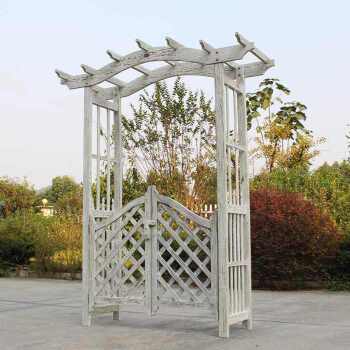 白色木拱门（木结构拱门）-图2