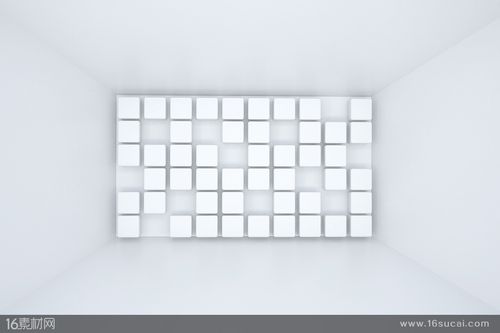白色方格建筑（白色方格背景图）-图1