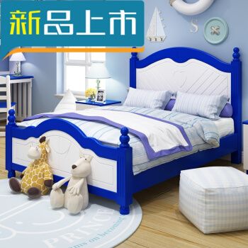 蓝色墙面白色床（蓝色墙面白色床板好看吗）-图1