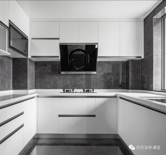 厨房灰色白色瓷砖（厨房灰色白色瓷砖效果图）-图2